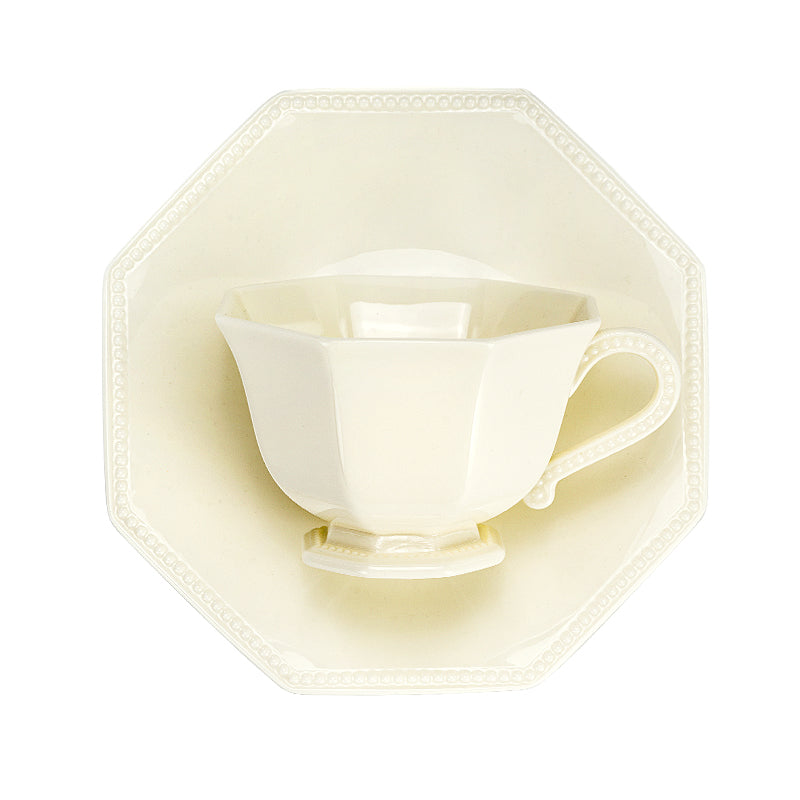 Ancient star anise vintage coffee cup high-grade delicate light luxury senior sense holiday gift box ceramic flower tea cup saucer